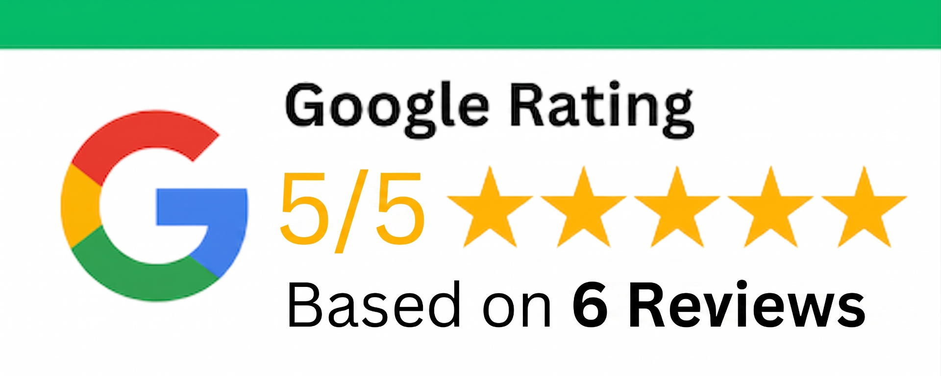 Google Rating 5/5 based on 6 reviews